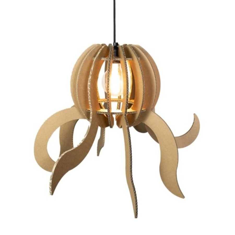 Wohnen KarTent NL | Karton Oktopus-Lampe